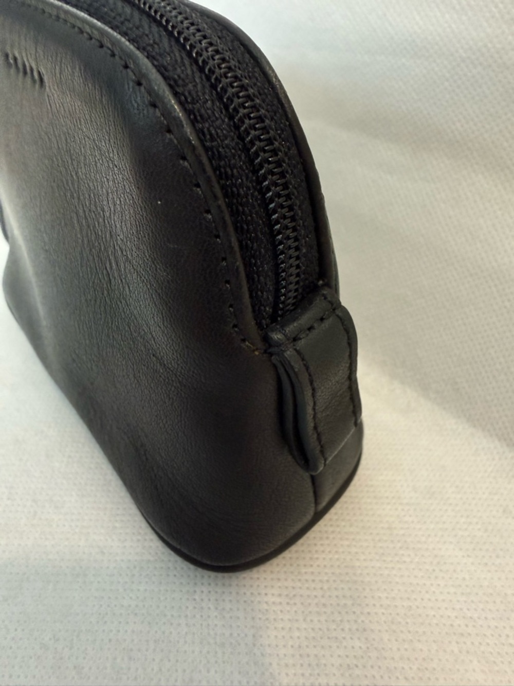 Coach Vintage Black Leather Small Zip Pouch - Picture 4 of 9
